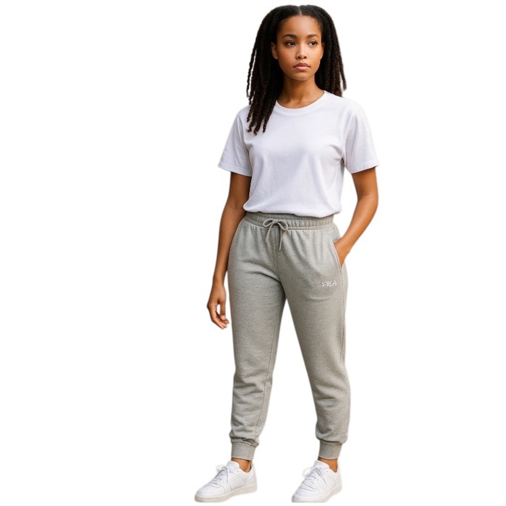 FILA Women’s Jogger Pants Gray French Terry Size 3X NWT - Picture 2 of 7